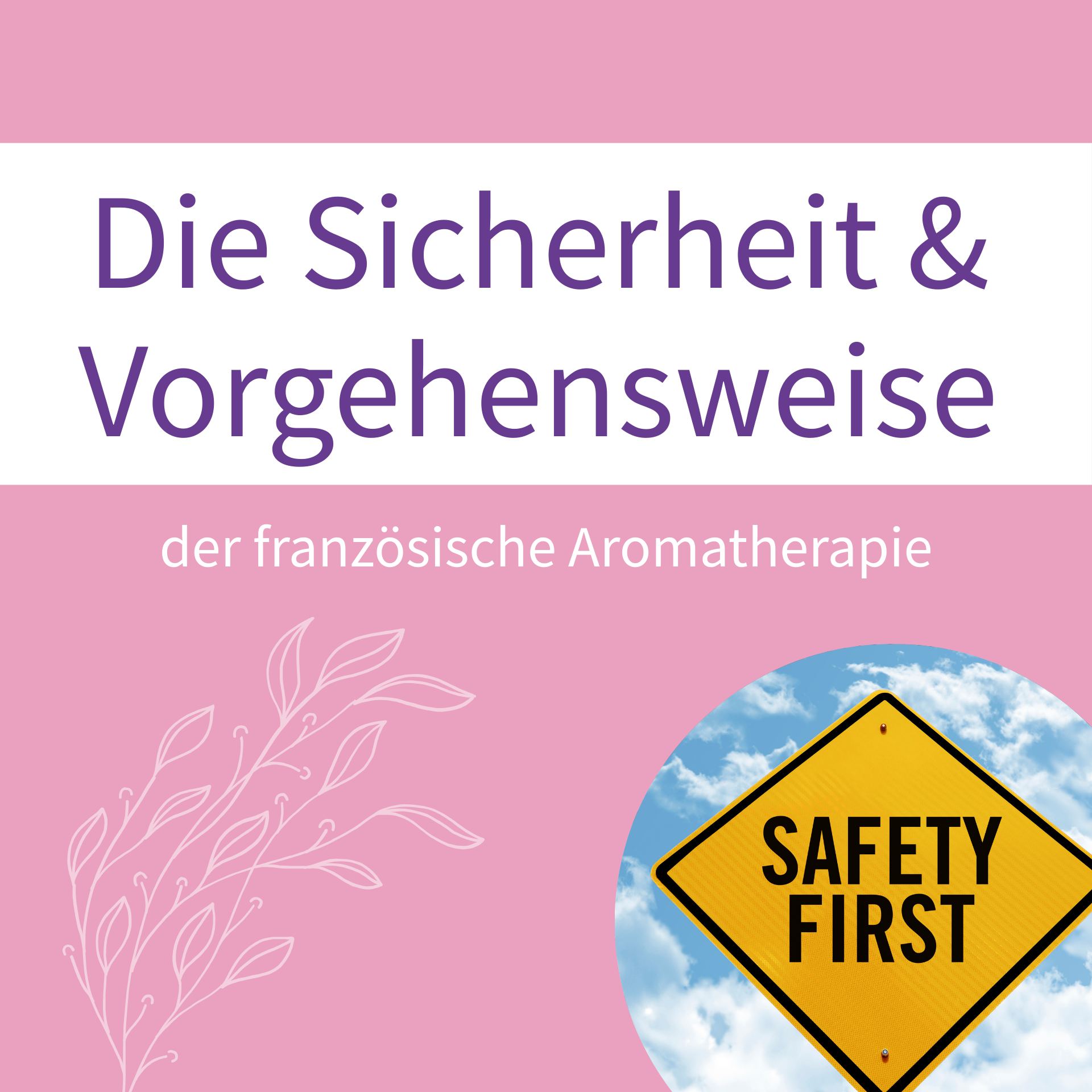 Ätherische Ölflaschen und der Text "Was ist die französische Aromatherapie?"