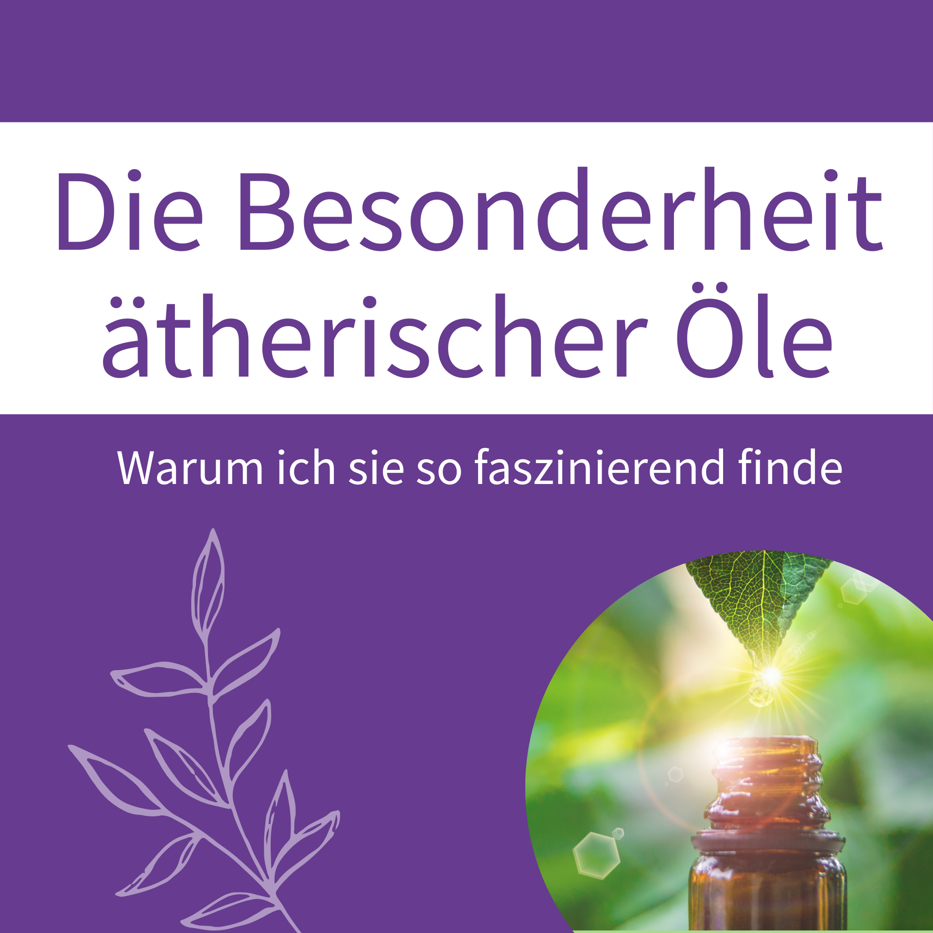 Was ist das Faszinierende an ätherischen Ölen?