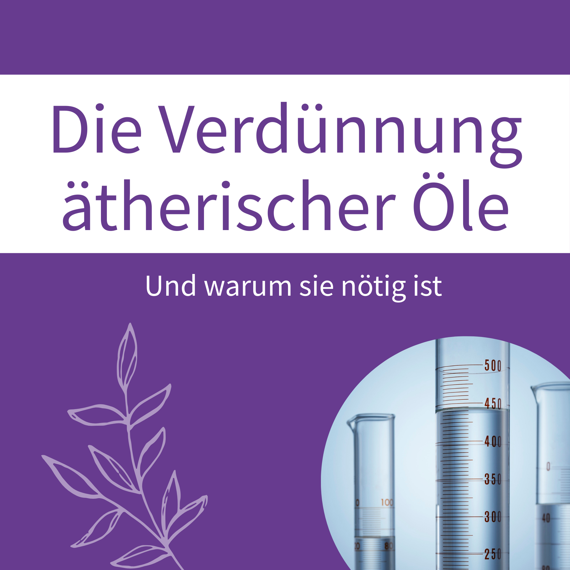 Pipette mit ätherischem Öl und das Wort Verdünnen?